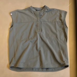 FIGS Womens Blake Scrub Top Technical Collection Oversized bonsai Sz S